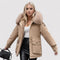 Manteau d'hiver "Elsa" – Capuche en fausse fourrure
