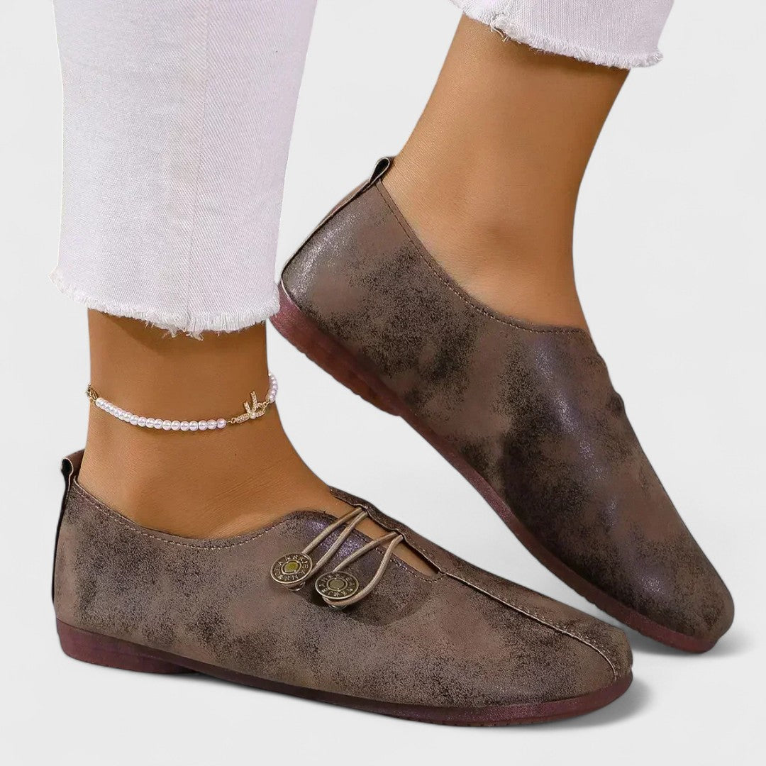 Mocassins confort "Regina" – Daim doux