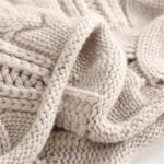 Pull "Ulrike" – Maille torsadée à col montant