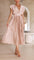 Robe Plissée "Eva" – Élégante à Col en V