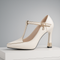 Talons T-strap "Viviana" – Détails dorés