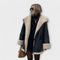 Veste en cuir "Sophie" – Doublure teddy