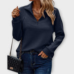 Pull "Renate" – Col en V à Demi-Zip