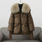 Manteau d'automne "Indien" – Col en fausse fourrure