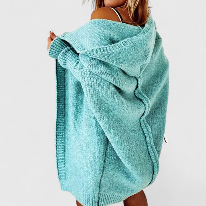 Cardigan "Franziska" – Zacht Gebreid met Kap