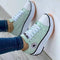 Sneakers "Pia" – Plateau met Sterpatch