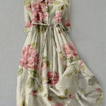 Vintagekleed "Marie-Luise" – Bloemen met Rijgtaille