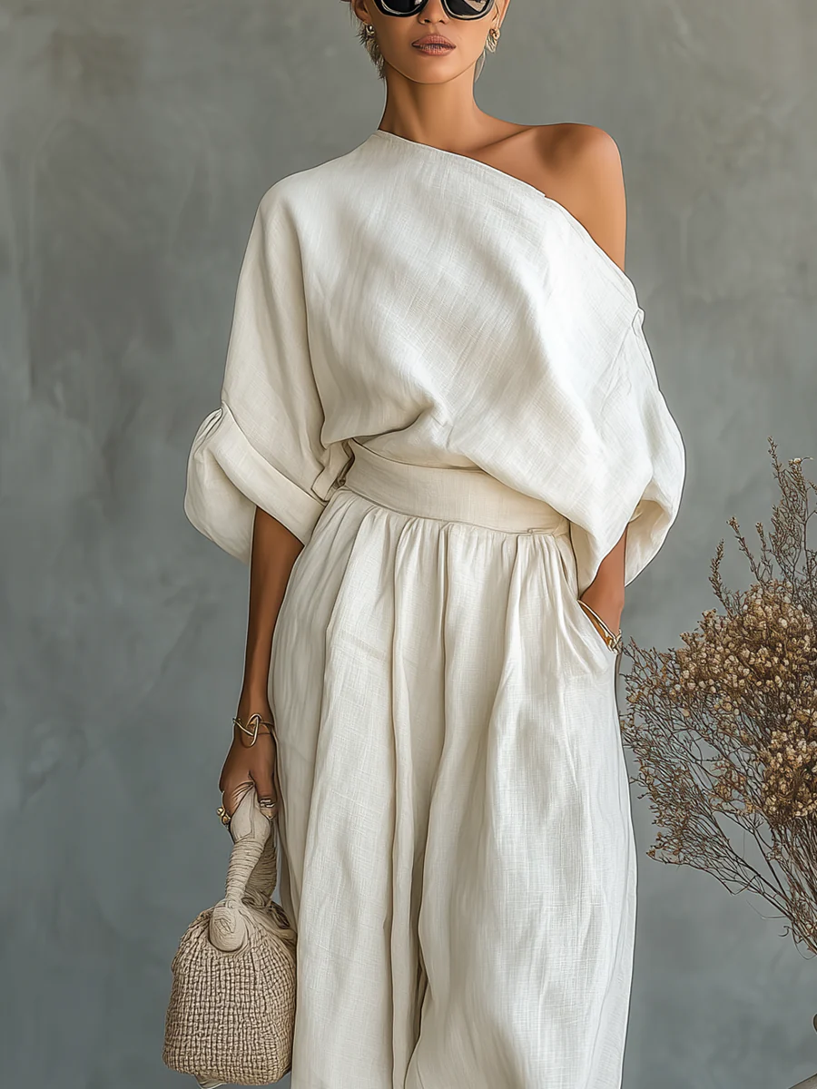 Off-Shoulder Set "Leni" – Crèmewit