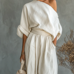 Off-Shoulder Set "Leni" – Crèmewit