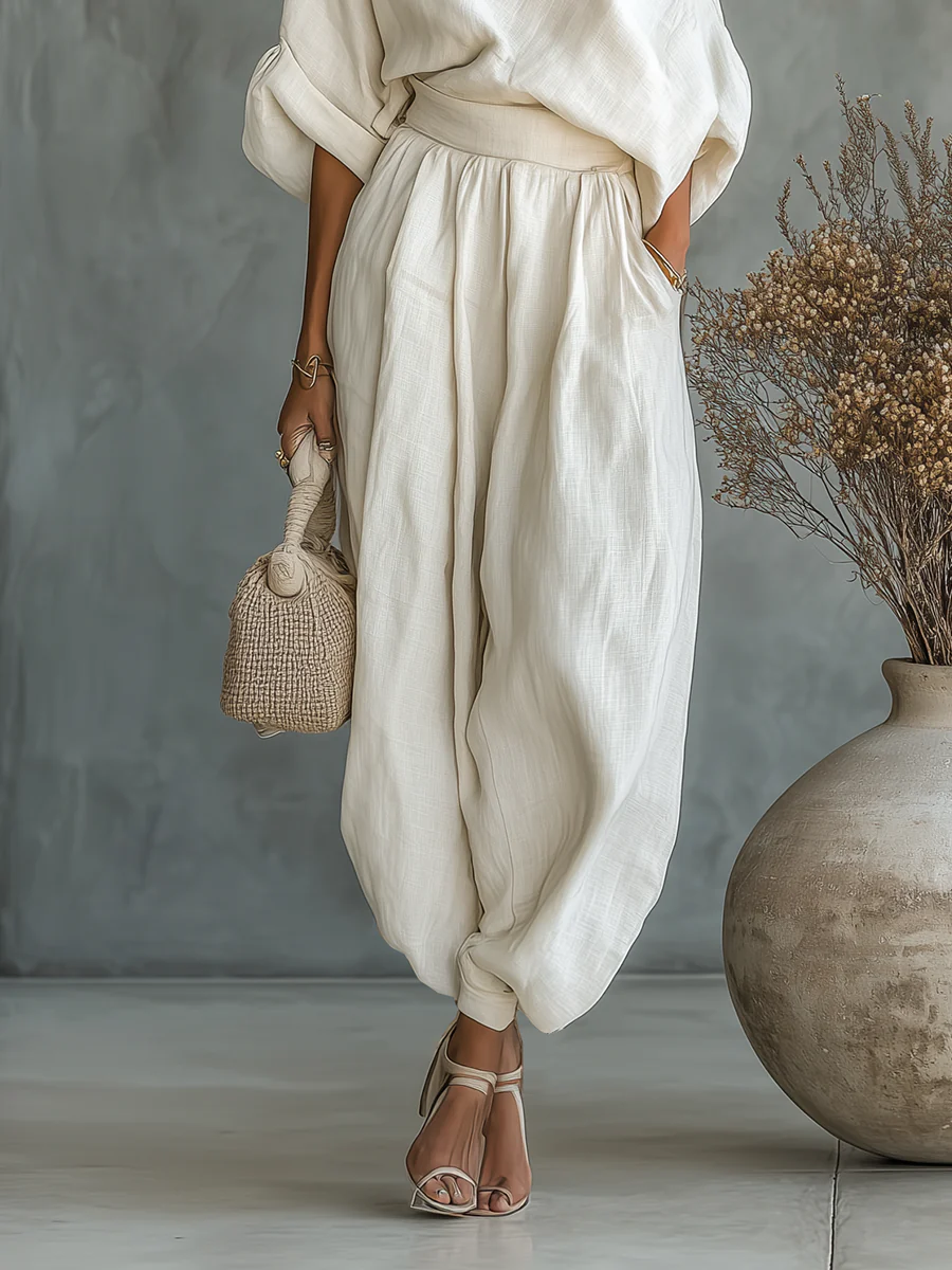 Off-Shoulder Set "Leni" – Crèmewit