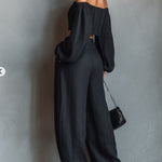 Off-Shoulder Set "Svenja" – Met Wijde Broek