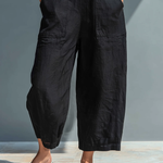 Mouwloze Jumpsuit "Anna" – Zwart Minimalistisch