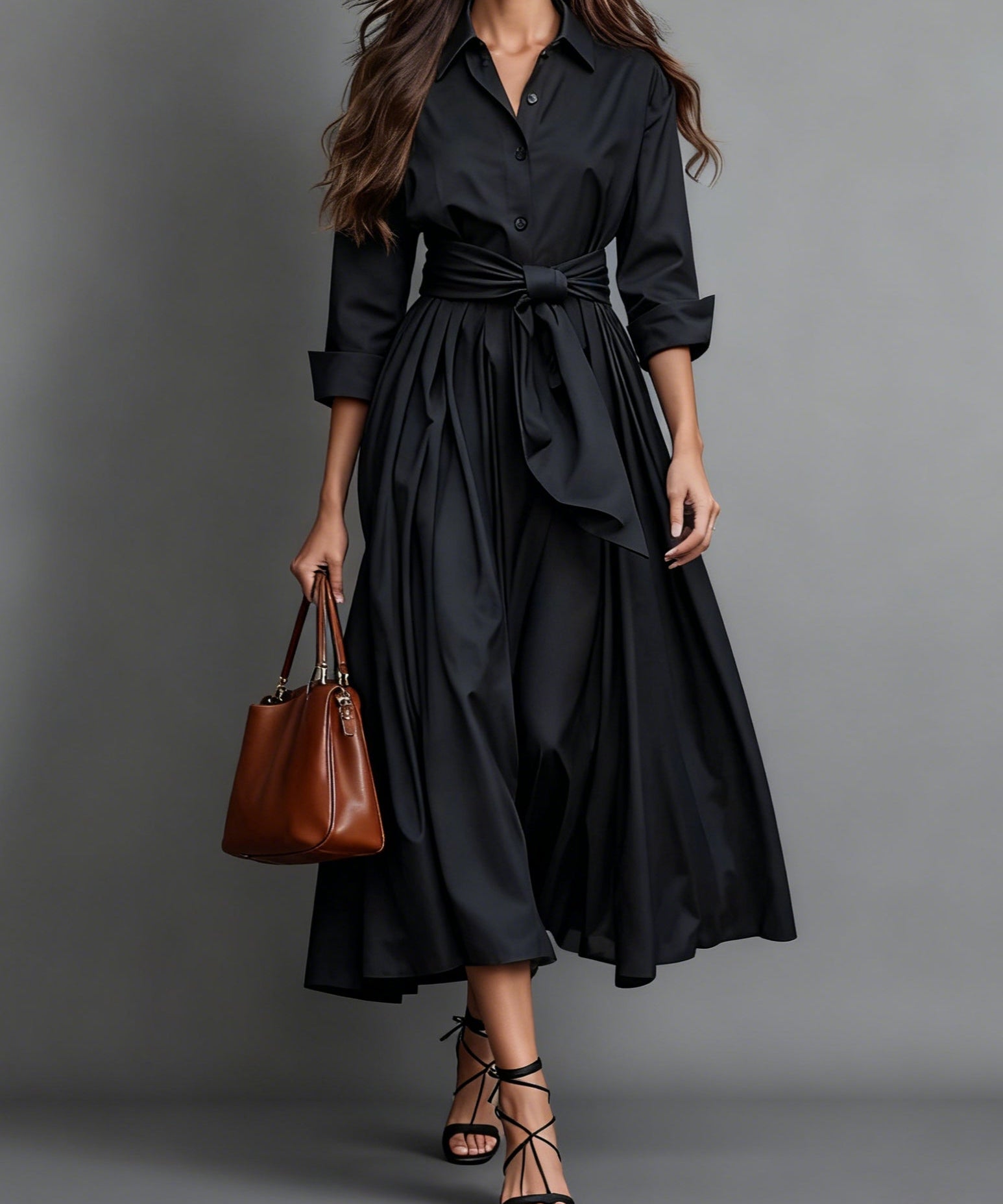 Maxikleed "Frieda" – Met Strikdetail