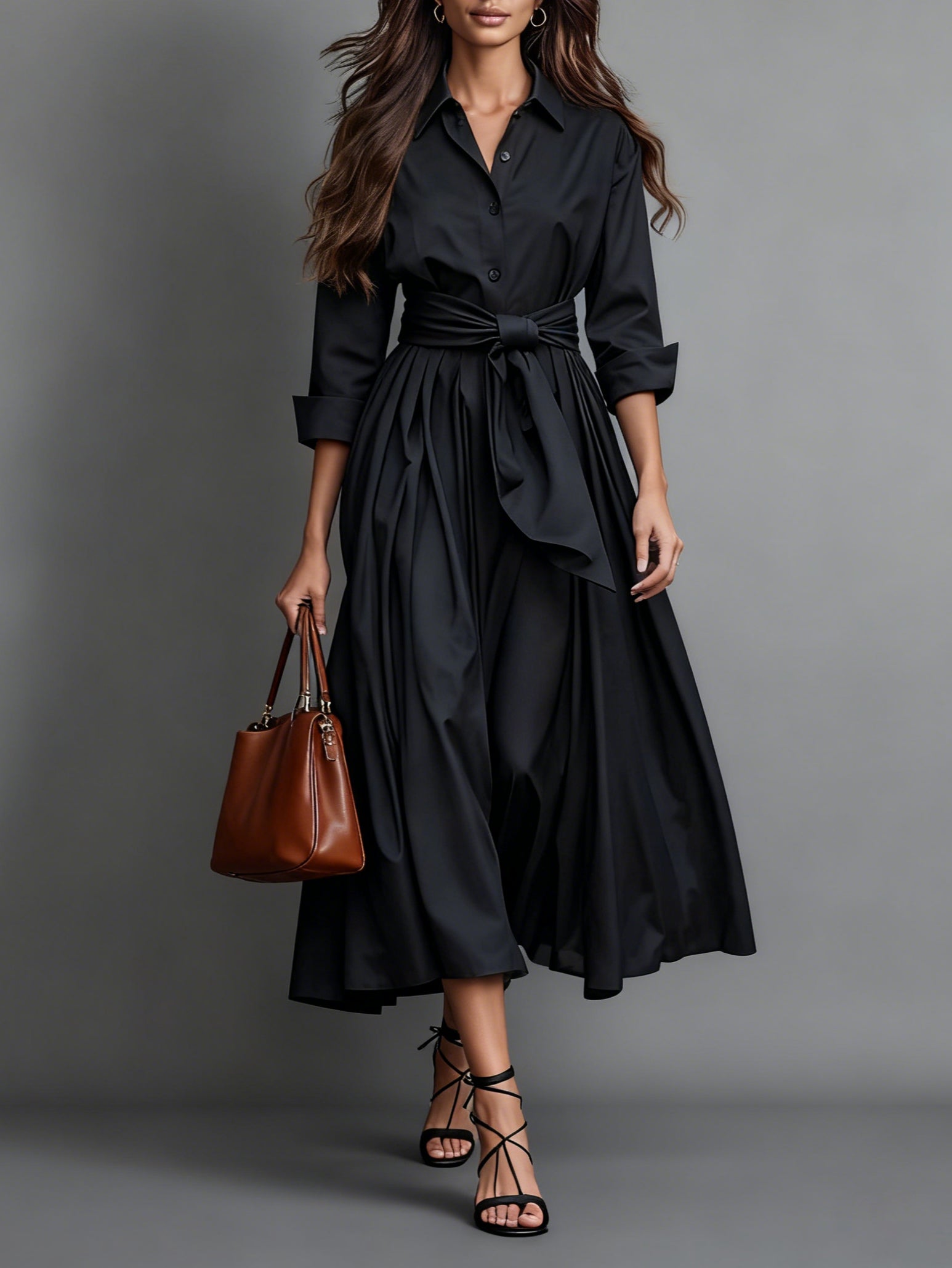 Maxikleed "Frieda" – Met Strikdetail