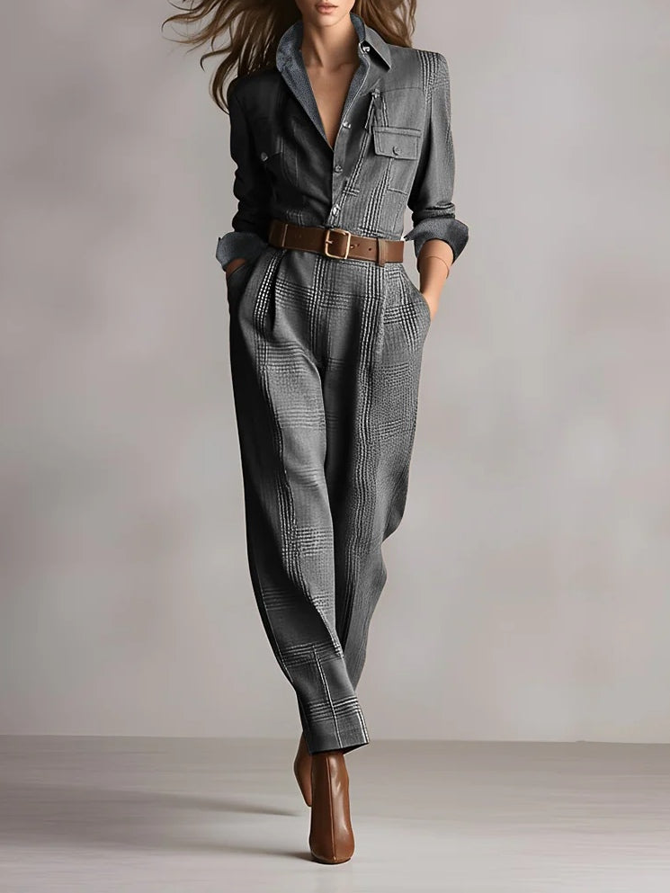 Geruite Jumpsuit "Johanna"