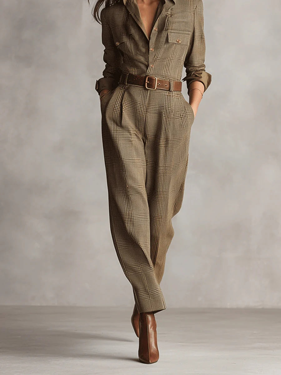 Geruite Jumpsuit "Johanna"
