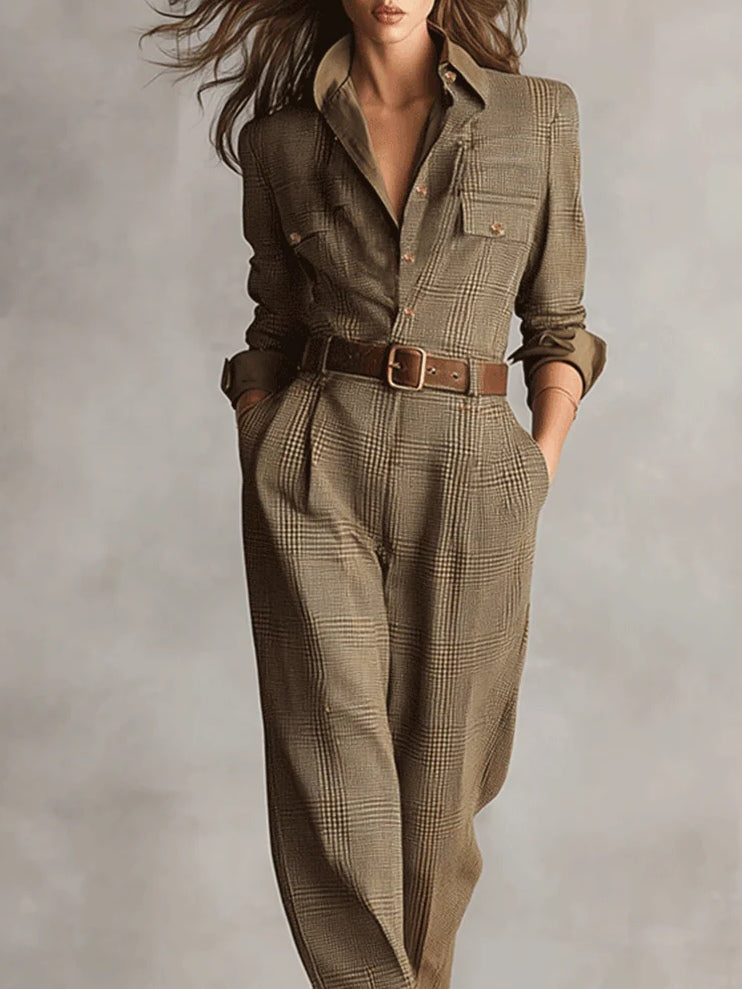 Geruite Jumpsuit "Johanna"