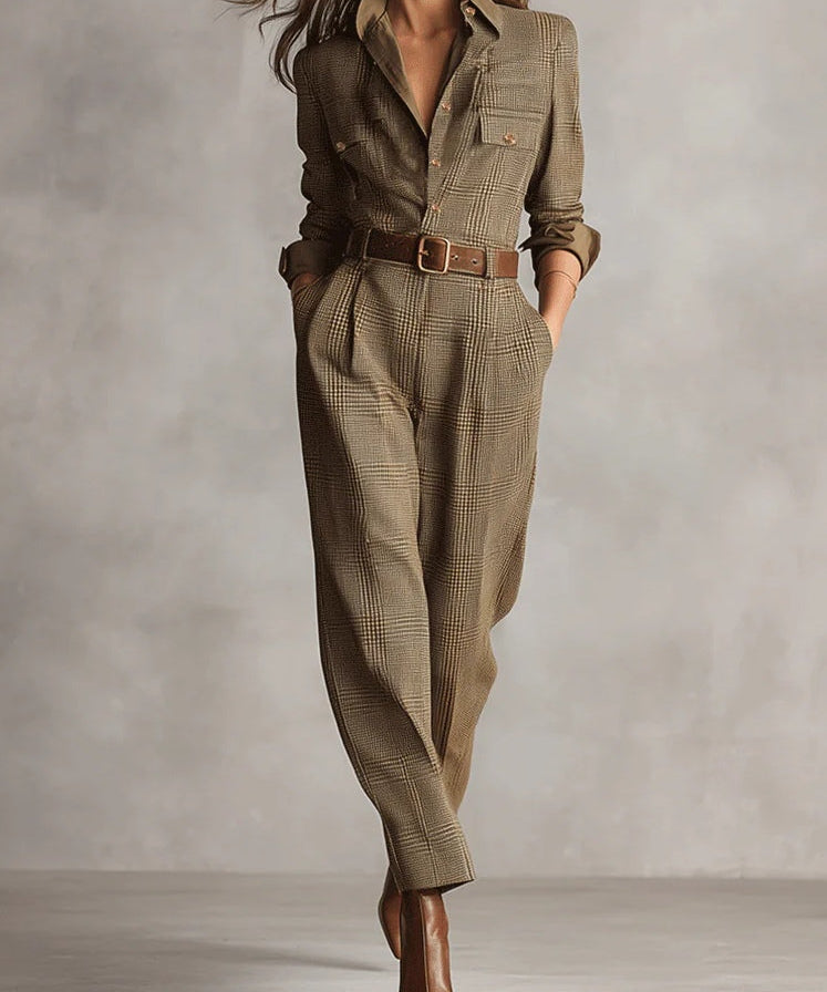 Geruite Jumpsuit "Johanna"