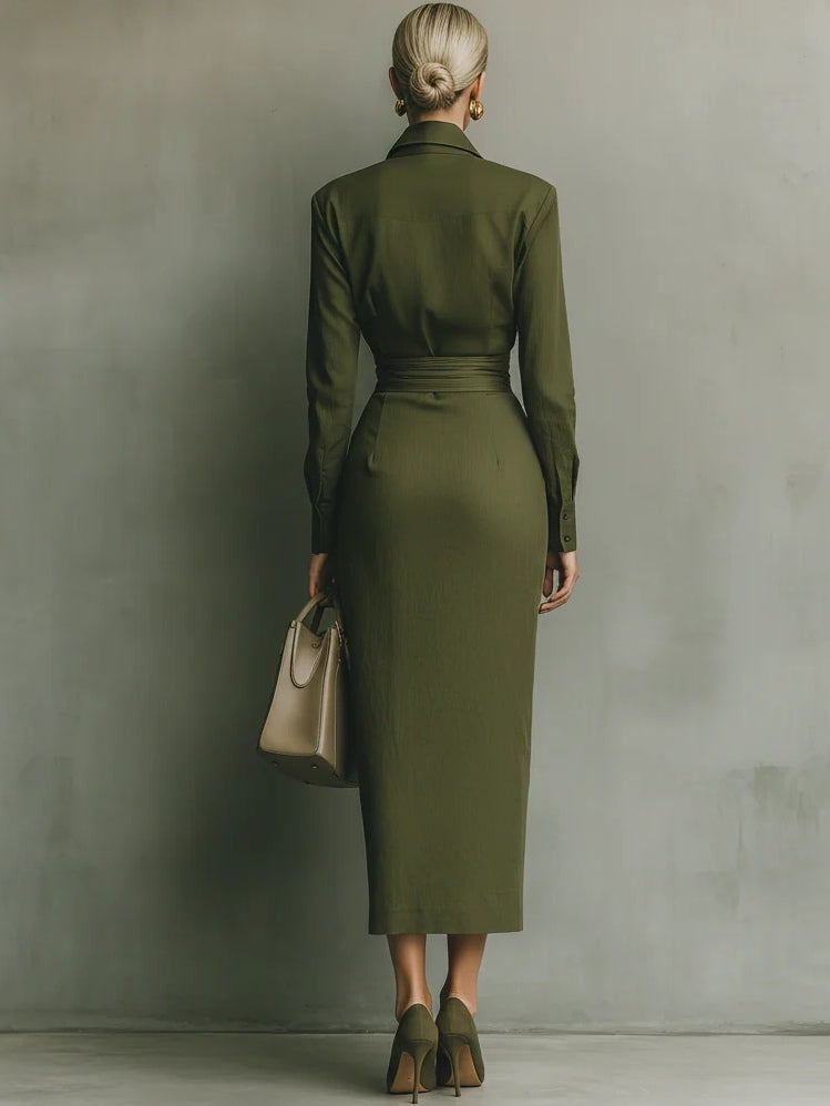 Maxikleed "Lena" – Militair Groen