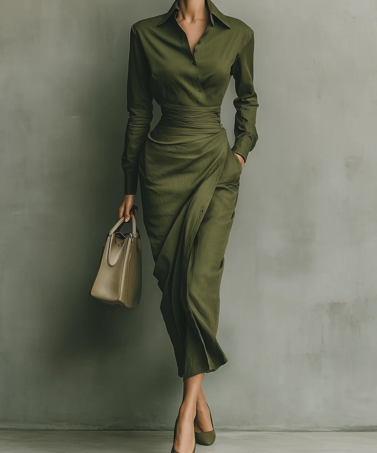 Maxikleed "Lena" – Militair Groen