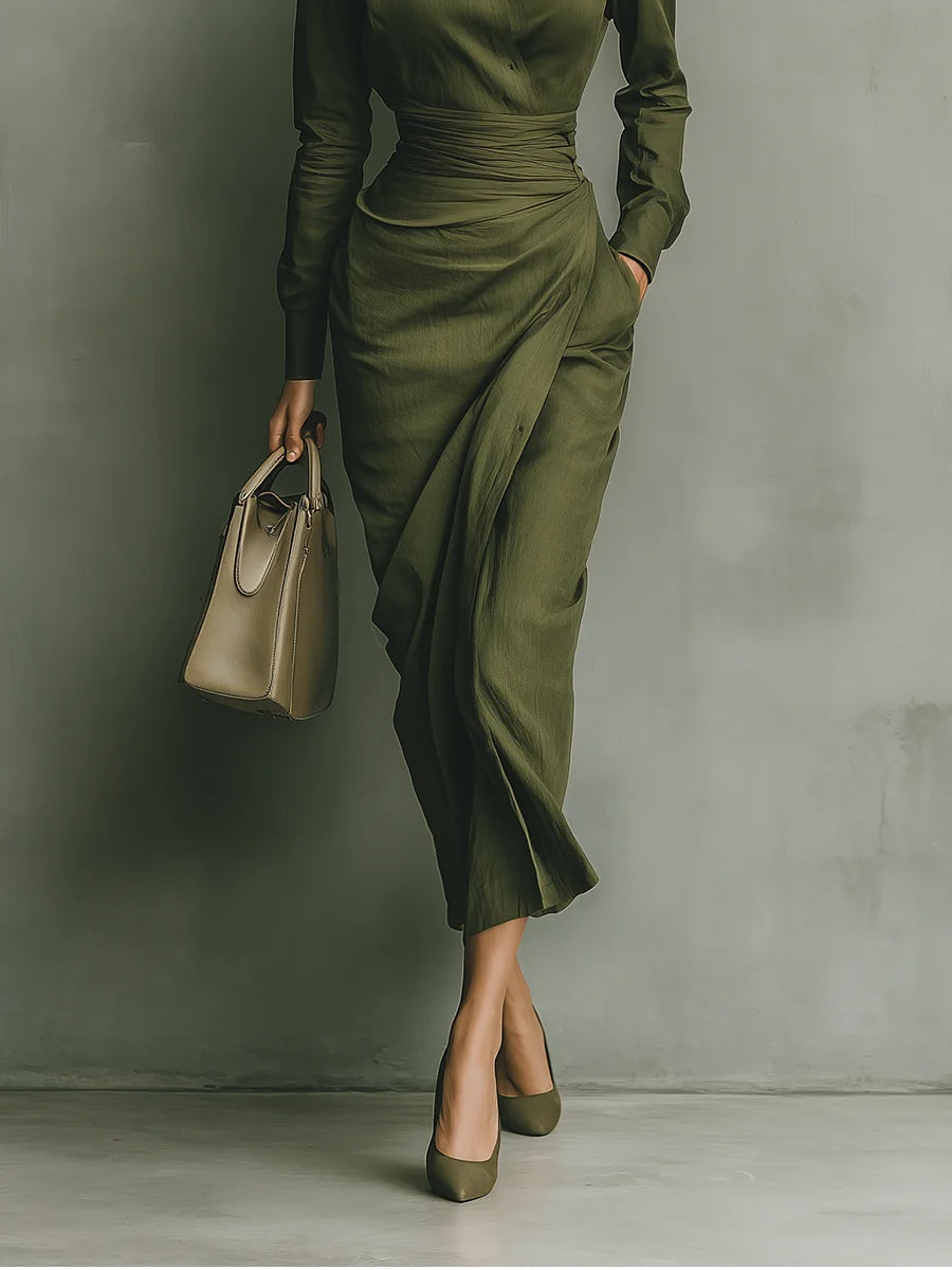 Maxikleed "Lena" – Militair Groen
