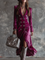 Robe Blazer "Vera" – Velours Lilas Longue
