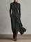Robe Tunique Longue "Laura" – Asymétrique Violet & Noir