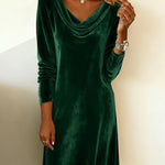 Robe en Velours "Rosa" – Coupe Ample