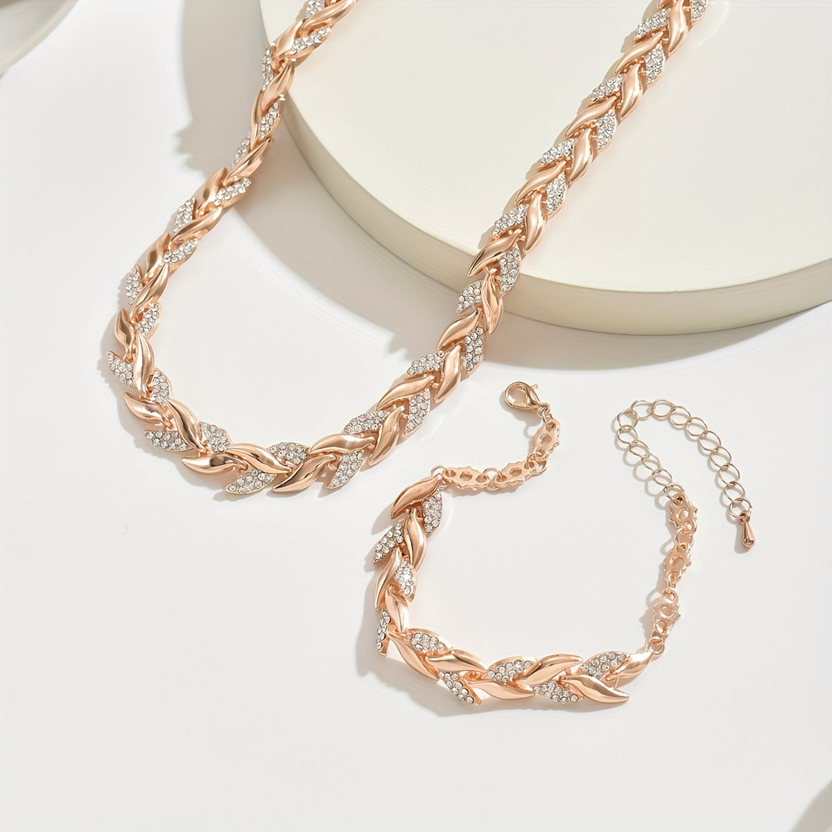 Parure "Lena" – Strass et cristal