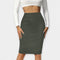 Jupe de bureau taille haute