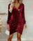 Robe Midi "Luise" – Velours & Paillettes