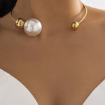 Collier – Perles métalliques