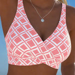 Bikini "Liesl" – Cut-out met Ruitmotief