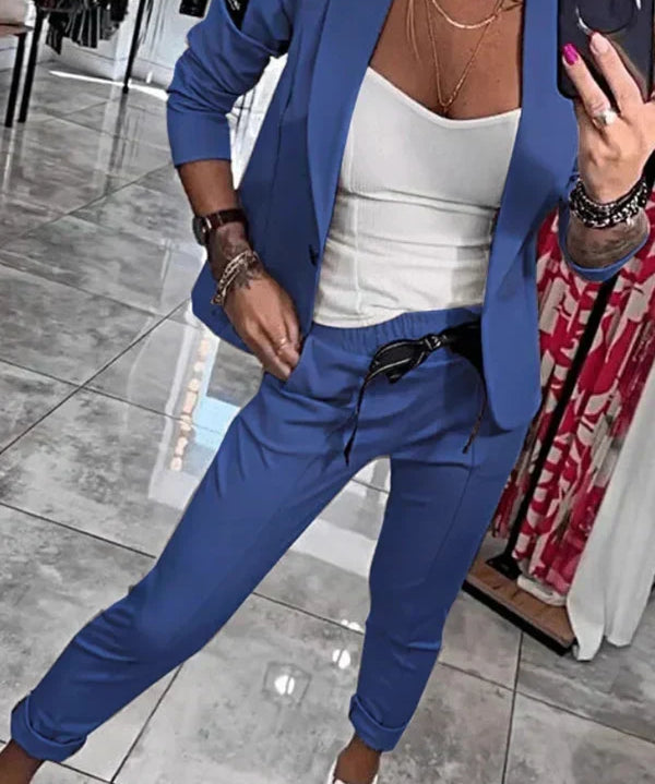 Ensemble "Adriana" – Blazer souple & pantalon