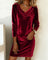 Robe en Velours "Rosa" – Coupe Ample