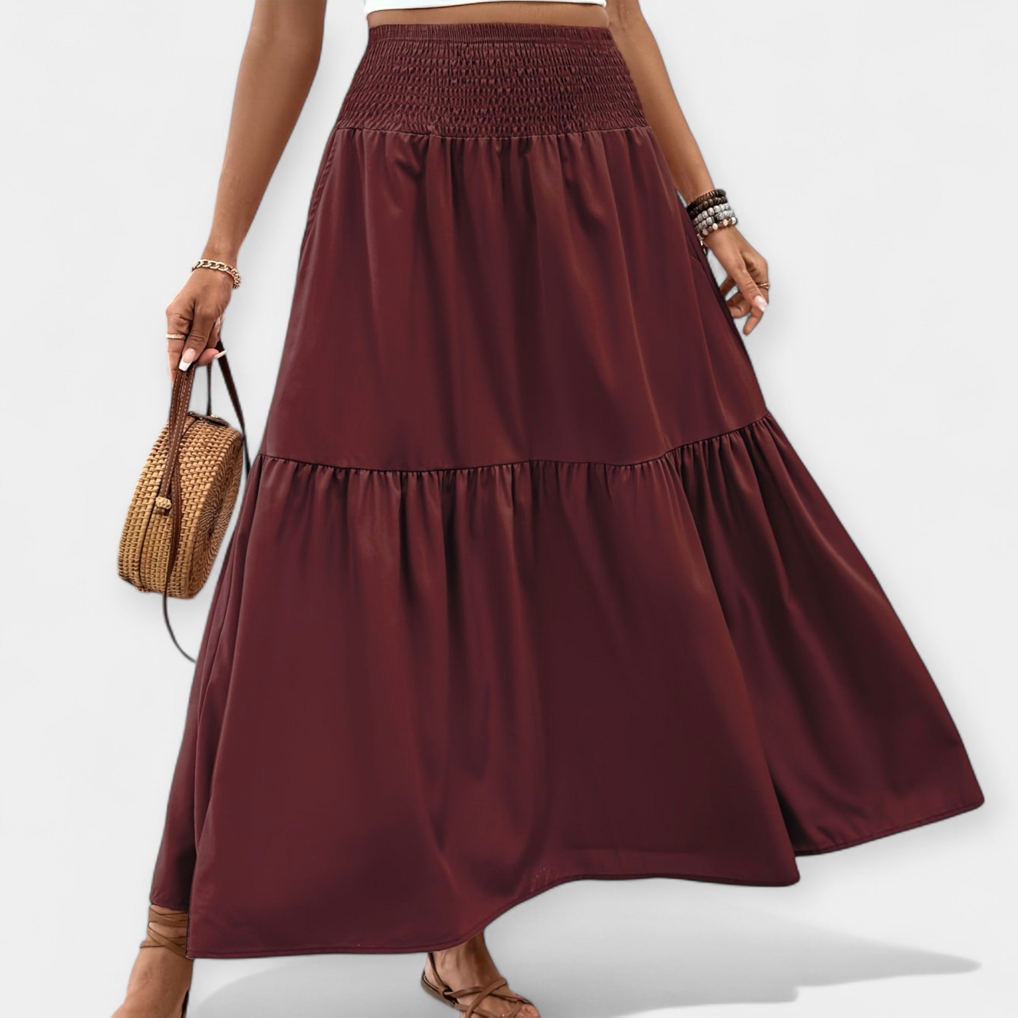 Jupe à fleurs – Taille élastique