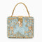 Sac "Stefanie" – Acrylique à fleurs dorées