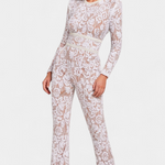 Combinaison en dentelle "Rosalie" – Paillettes & ceinture corset