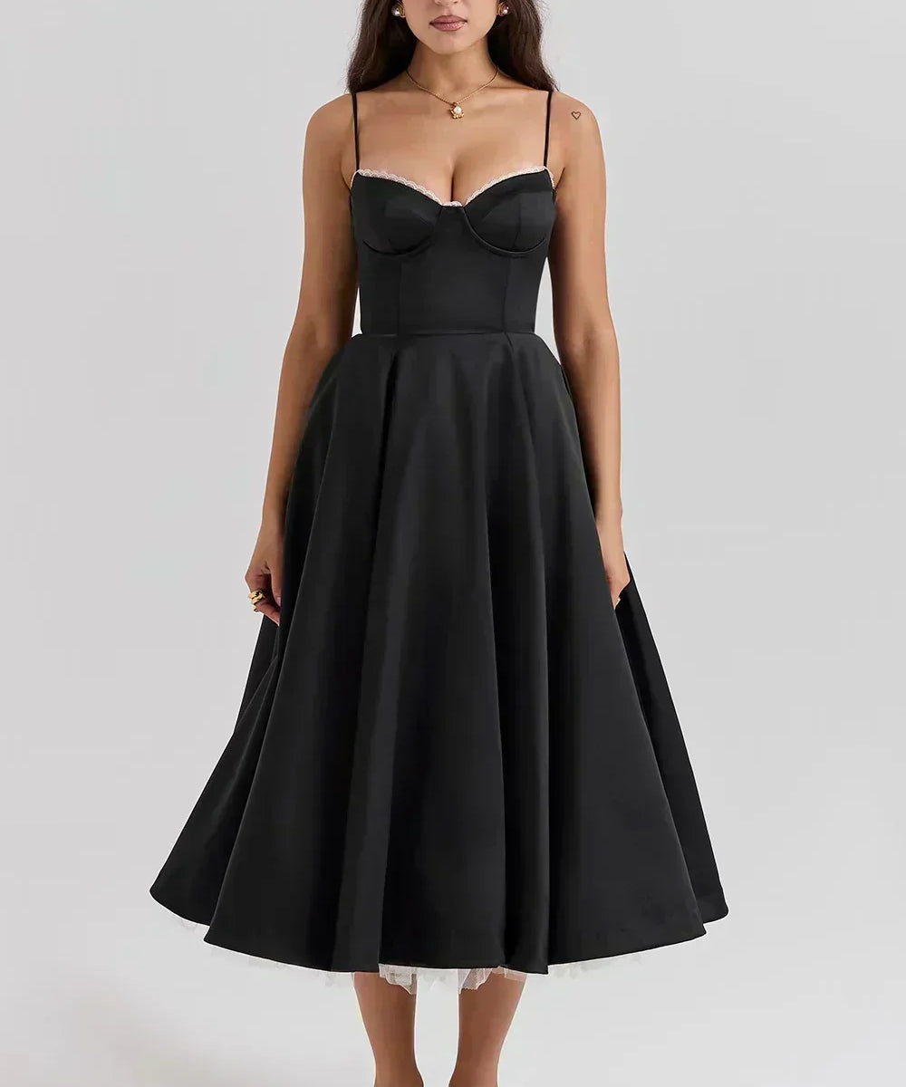 Robe Midi "Helene" – Jersey de Coton