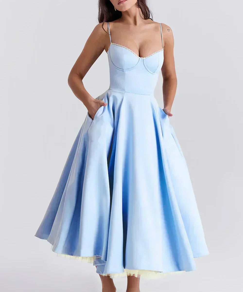 Robe Midi "Helene" – Jersey de Coton