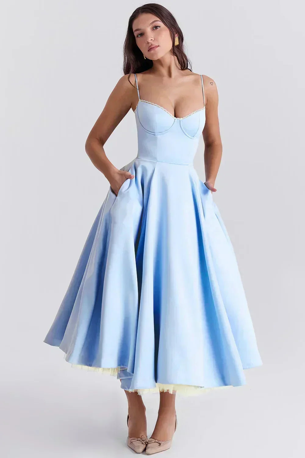 Midikleed "Helene" – Katoenen Jersey