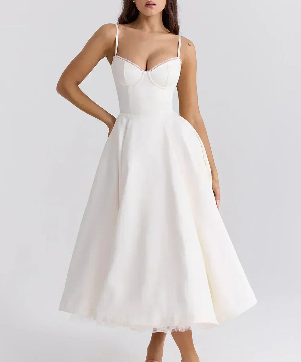 Robe Midi "Helene" – Jersey de Coton