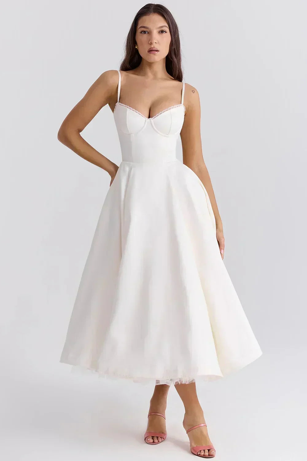 Midikleed "Helene" – Katoenen Jersey