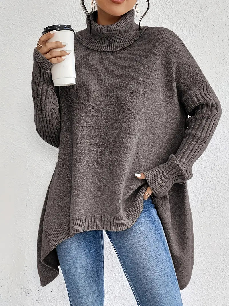 Pull Long "Lotte" – Col Montant