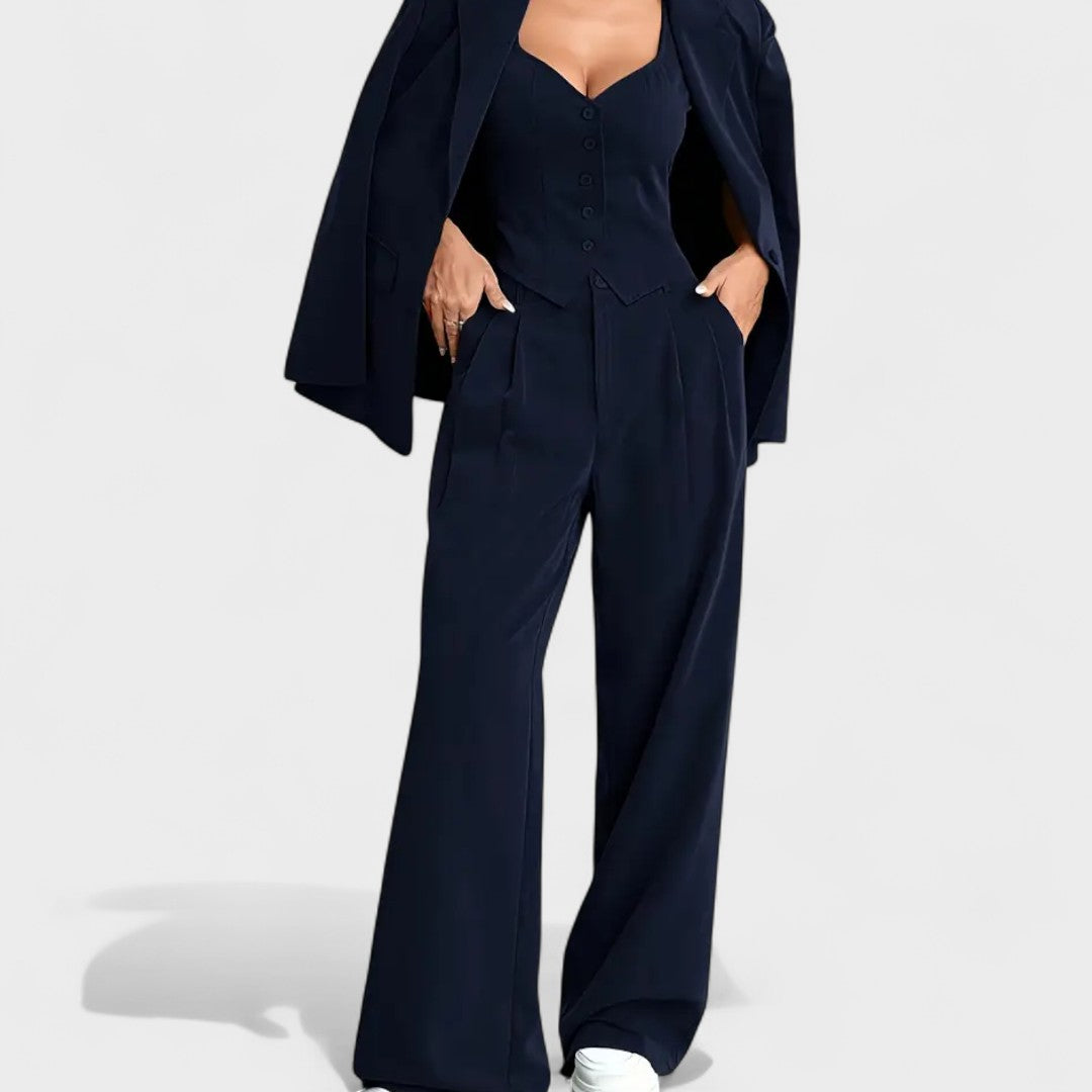 Tailleur trois pièces "Madalena" – Blazer, gilet & pantalon