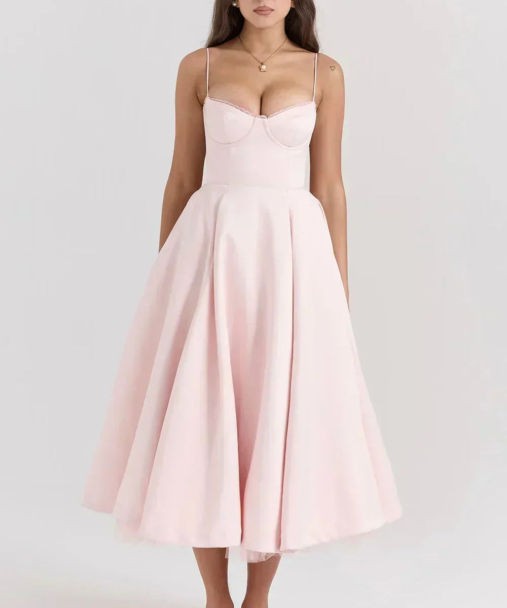 Robe Midi "Helene" – Jersey de Coton