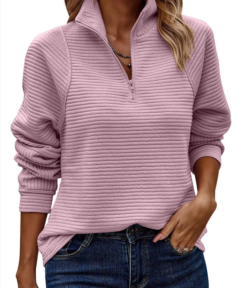Pull "Renate" – Col en V à Demi-Zip