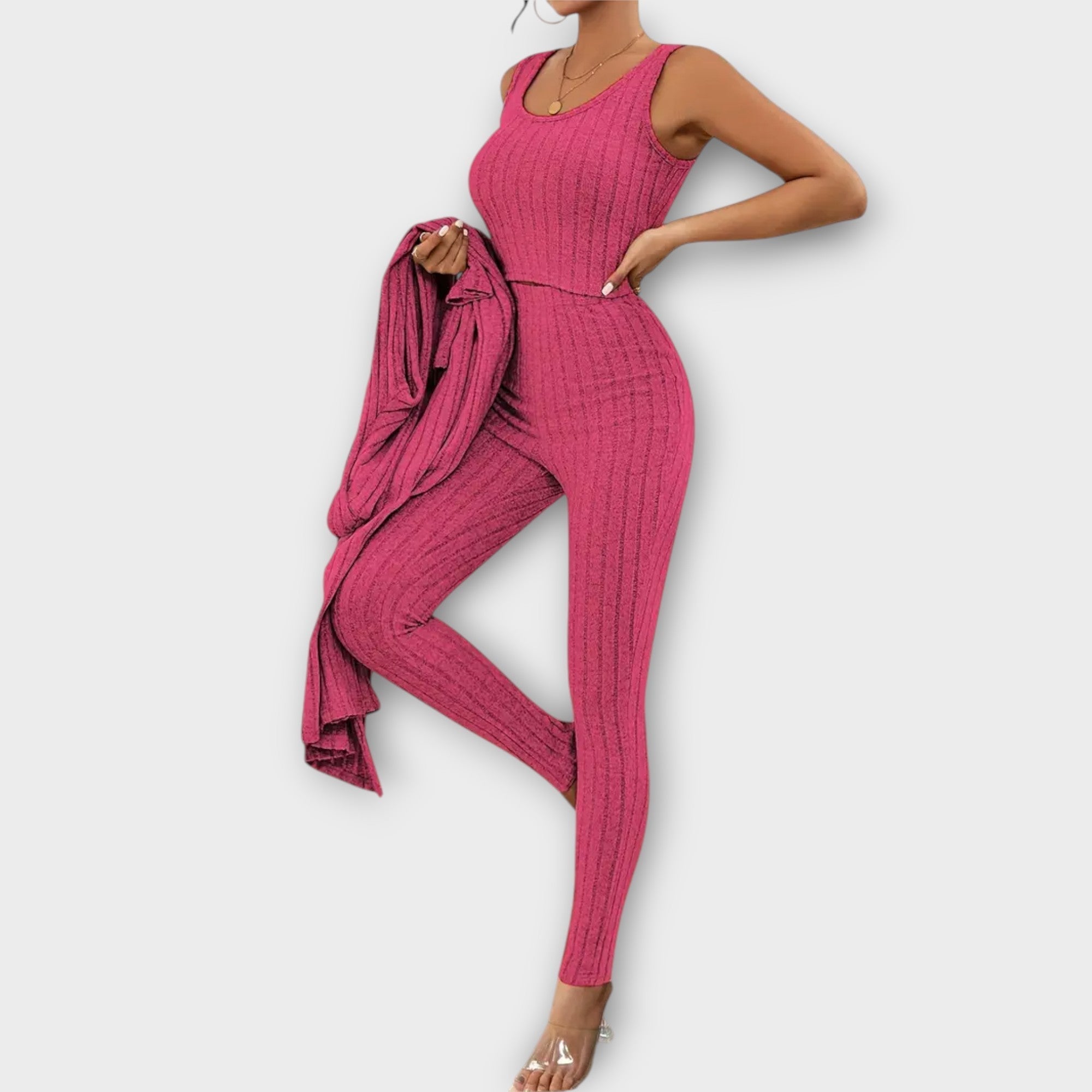 Driedelige Set "Elisa" – Streepjesmotief