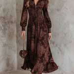 Robe Longue "Renate" – Paisley Cintrée