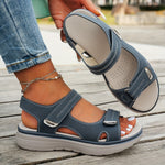 Comfortsandalen "Lisa" – Leer & Klittenband